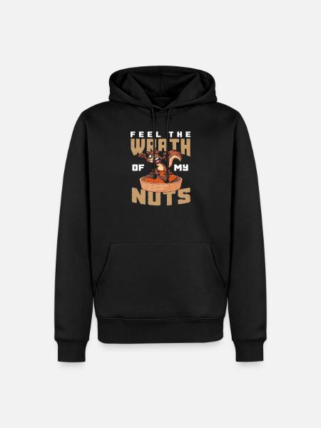 Squirrel nature forest animal - Men’s Premium Organic Hoodie - black