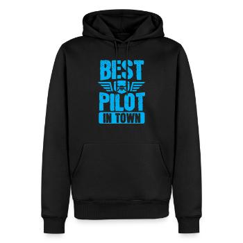Best Drone Pilot In Town - Men’s Premium Organic Hoodie - black - Front - Nico (187cm)