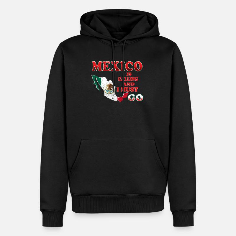 Mexiko - Männer Premium Bio Hoodie - Schwarz