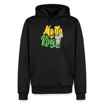 Mojito König - Männer Premium Bio Hoodie - Schwarz - Vorne - Nico (187cm)