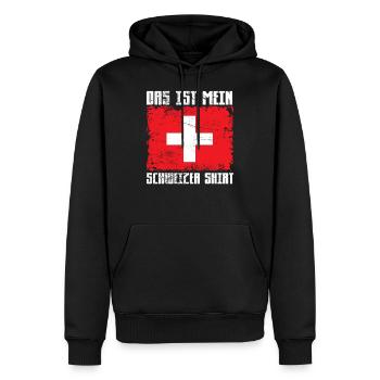 Die ist mein Schweizer Shirt - Männer Premium Bio Hoodie - Schwarz - Vorne - Nico (187cm)