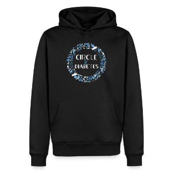 Circle Of Diabetes Type 1 Diabetes Awareness - Männer Premium Bio Hoodie - Schwarz - Vorne - Nico (187cm)