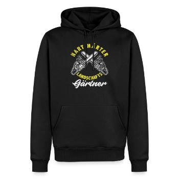 Gärtner Landschaftsgärtner - Männer Premium Bio Hoodie - Schwarz - Vorne - Nico (187cm)