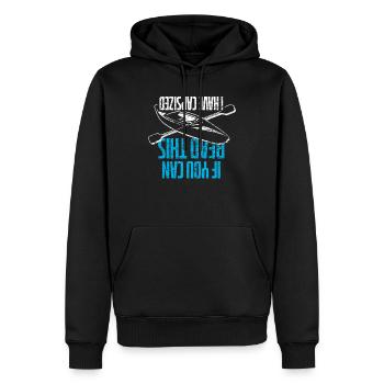 Kajak Wassersport - Männer Premium Bio Hoodie - Schwarz - Vorne - Nico (187cm)