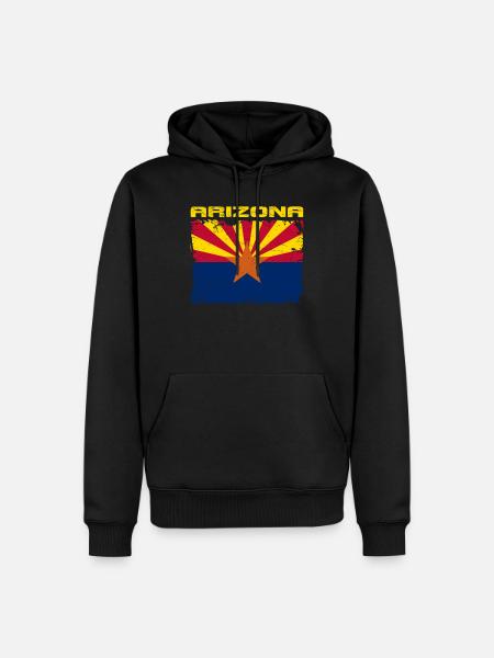 Arizona flag - Men’s Premium Organic Hoodie - black