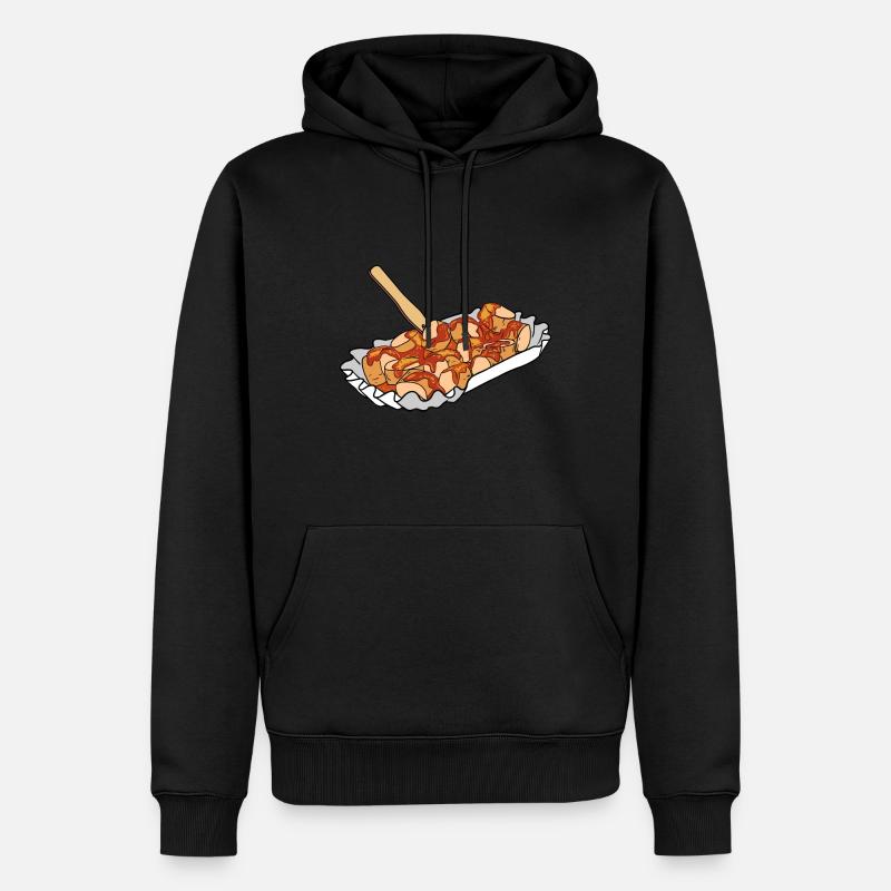 Currywurst Curry Wurst Bratwurst Berliner Ruhrpott - Männer Premium Bio Hoodie - Schwarz