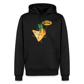 No One Needs To Know Pineapple Pizza Pineapple On - Männer Premium Bio Hoodie - Schwarz - Vorne - Nico (187cm)