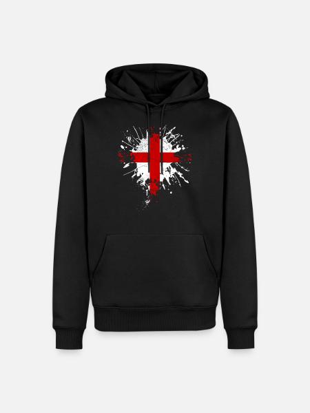 Union Jack - Men’s Premium Organic Hoodie - black