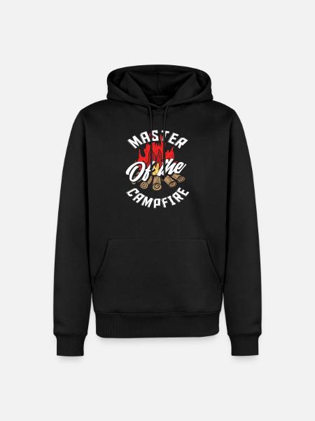 Camper Fire Adventure Camping Gift - Men’s Premium Organic Hoodie - black