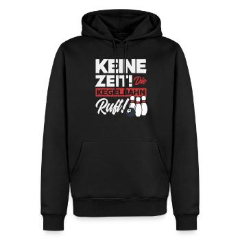 Kegeln Mannschaftssport - Männer Premium Bio Hoodie - Schwarz - Vorne - Nico (187cm)