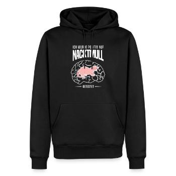 Nacktmull Nagetier Sandgräber Afrika - Positiv - Männer Premium Bio Hoodie - Schwarz - Vorne - Nico (187cm)