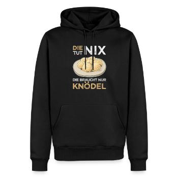 Knödel Klöße Semmelknödel Deutschland - Tut nix - Männer Premium Bio Hoodie - Schwarz - Vorne - Nico (187cm)