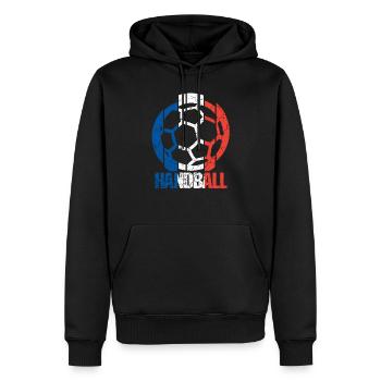 Frankreich Handball - Männer Premium Bio Hoodie - Schwarz - Vorne - Nico (187cm)
