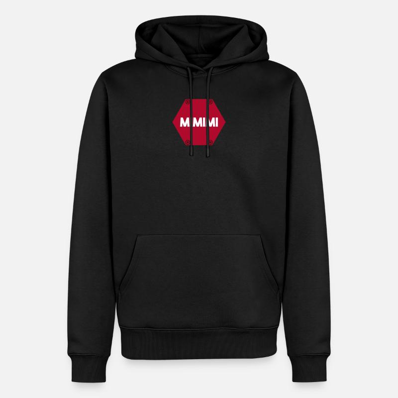 mimimi - Männer Premium Bio Hoodie - Schwarz