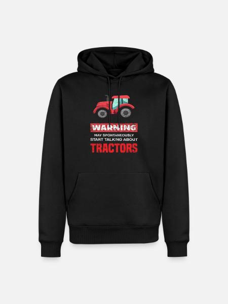 Tracteurs Bauer - Sweat à capuche Premium bio Homme - noir