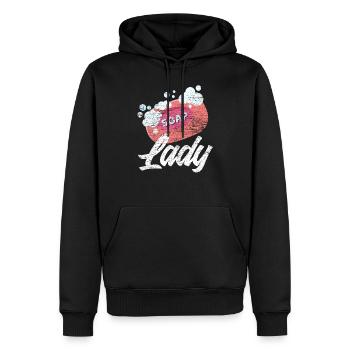 Seife machen Frau - Männer Premium Bio Hoodie - Schwarz - Vorne - Nico (187cm)