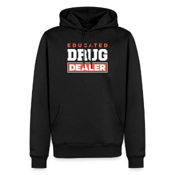 Pharmacien Pharmaceutique Student Cadeau de fin d’études - Sweat à capuche Premium bio Homme - noir - Devant - Nico (187cm)