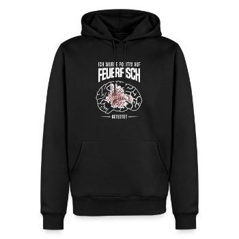 Feuerfisch Löwenfisch Korallenriff - Positiv - Männer Premium Bio Hoodie - Schwarz - Vorne - Nico (187cm)