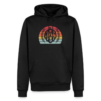 Baril de bière artisanale Retro Sunset Keg Home Brew - Sweat à capuche Premium bio Homme - noir - Devant - Nico (187cm)