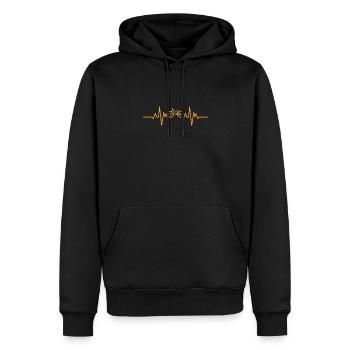 bicycle - Men’s Premium Organic Hoodie - black - Front - Nico (187cm)