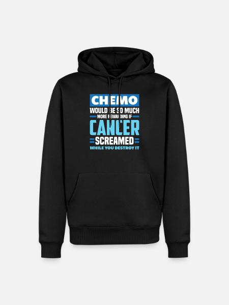 Chemo cancer therapy - Men’s Premium Organic Hoodie - black