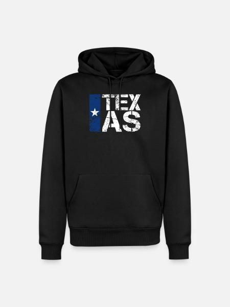 Texas - Men’s Premium Organic Hoodie - black