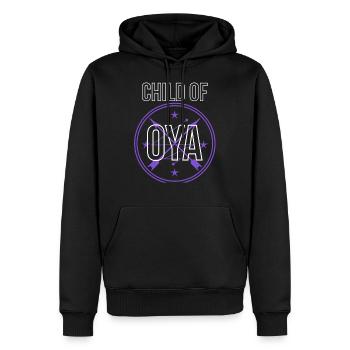 Afrikanische Göttin Yoruba Religion Veve Kind von Oya - Männer Premium Bio Hoodie - Schwarz - Vorne - Nico (187cm)