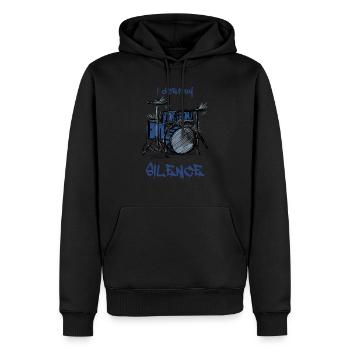 Cool batterie de musique de batterie cadeau - Sweat à capuche Premium bio Homme - noir - Devant - Nico (187cm)