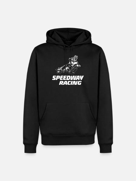 Speedway - Motorcycle Speedway - Men’s Premium Organic Hoodie - black