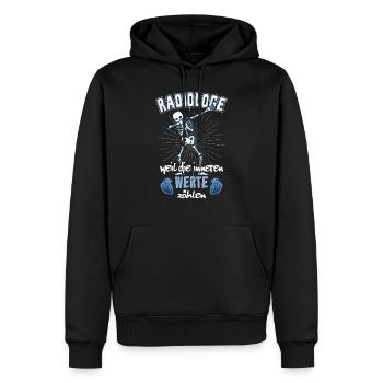 Radiologe Radiologie - Männer Premium Bio Hoodie - Schwarz - Vorne - Nico (187cm)