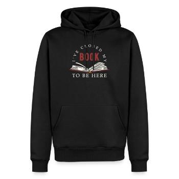 Bookworms & Bookworm Book Gift - Sweat à capuche Premium bio Homme - noir - Devant - Nico (187cm)