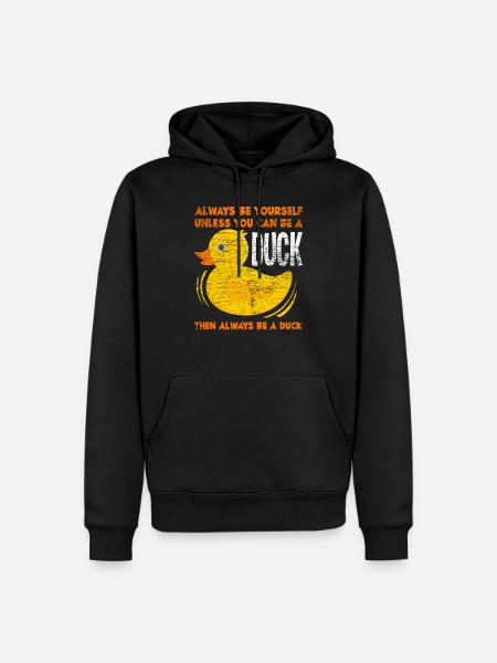 Duck animal - Men’s Premium Organic Hoodie - black