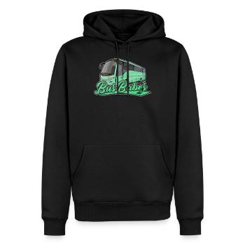 Bus Babes | Cadeau de chauffeur de bus - Sweat à capuche Premium bio Homme - noir - Devant - Nico (187cm)