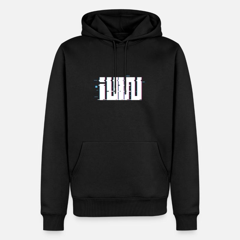 Problème de logo Gidle - Sweat à capuche Premium bio Homme - noir