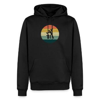 Blacksmith Farrier Locksmith Vintage Gift Idea - Men’s Premium Organic Hoodie - black - Front - Nico (187cm)