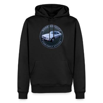 La royauté de la route, au style intemporel - Sweat à capuche Premium bio Homme - noir - Devant - Nico (187cm)