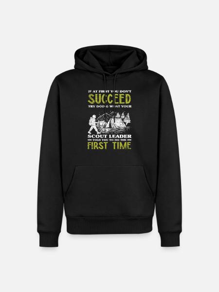 Scout leader - Men’s Premium Organic Hoodie - black