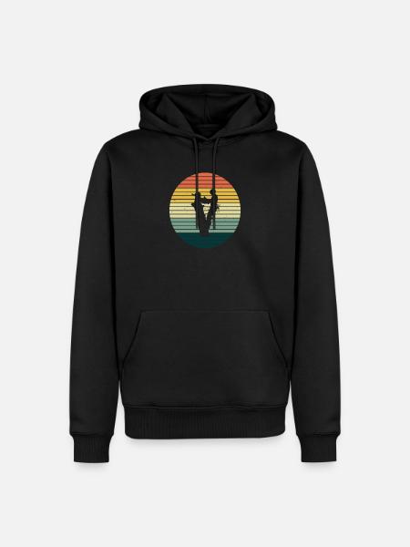 Baumpflege Baumfäller Baumkletterer Geschenkidee - Männer Premium Bio Hoodie - Schwarz