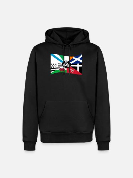 Bandeira Celtic Nations - Men’s Premium Organic Hoodie - black