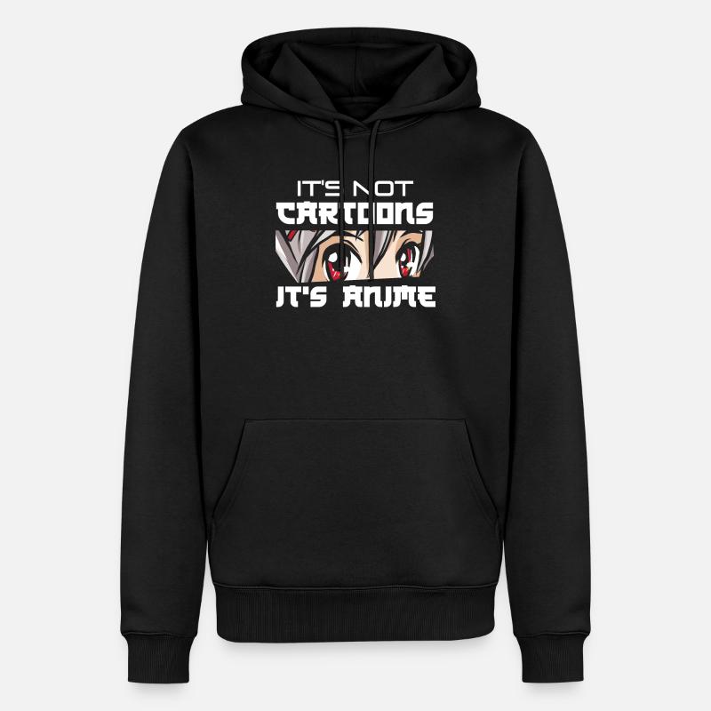 Anime - Männer Premium Bio Hoodie - Schwarz