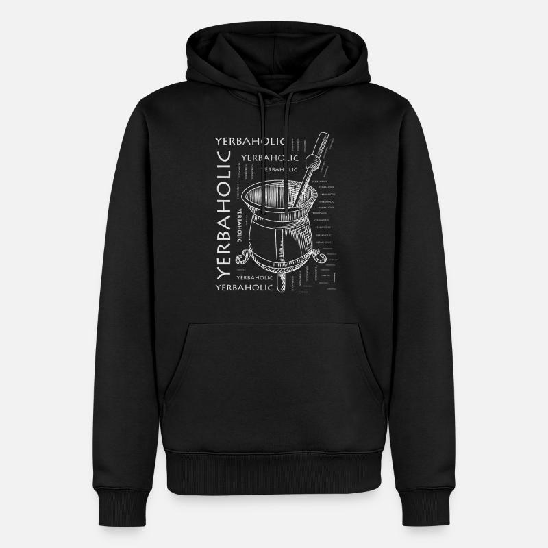 Yerba mate - Männer Premium Bio Hoodie - Schwarz