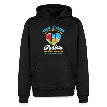 Autismus Krankheit - Männer Premium Bio Hoodie - Schwarz - Vorne - Nico (187cm)