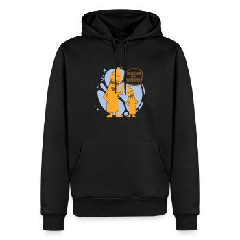 Stift Wachsmalstift Azubi Bruder Geschenkidee - Männer Premium Bio Hoodie - Schwarz - Vorne - Nico (187cm)