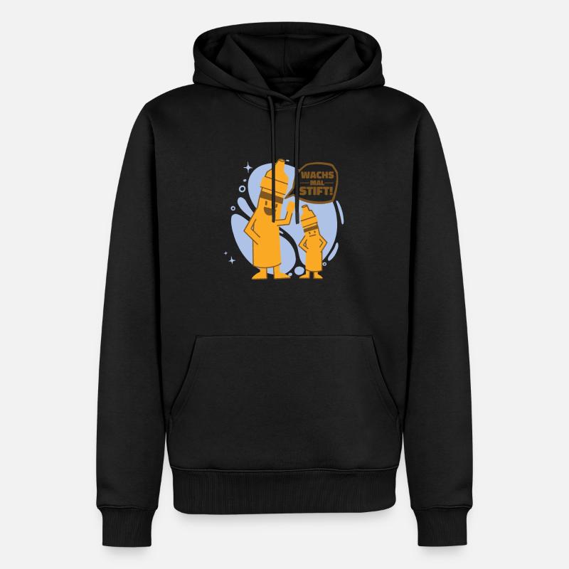 Stift Wachsmalstift Azubi Bruder Geschenkidee - Männer Premium Bio Hoodie - Schwarz