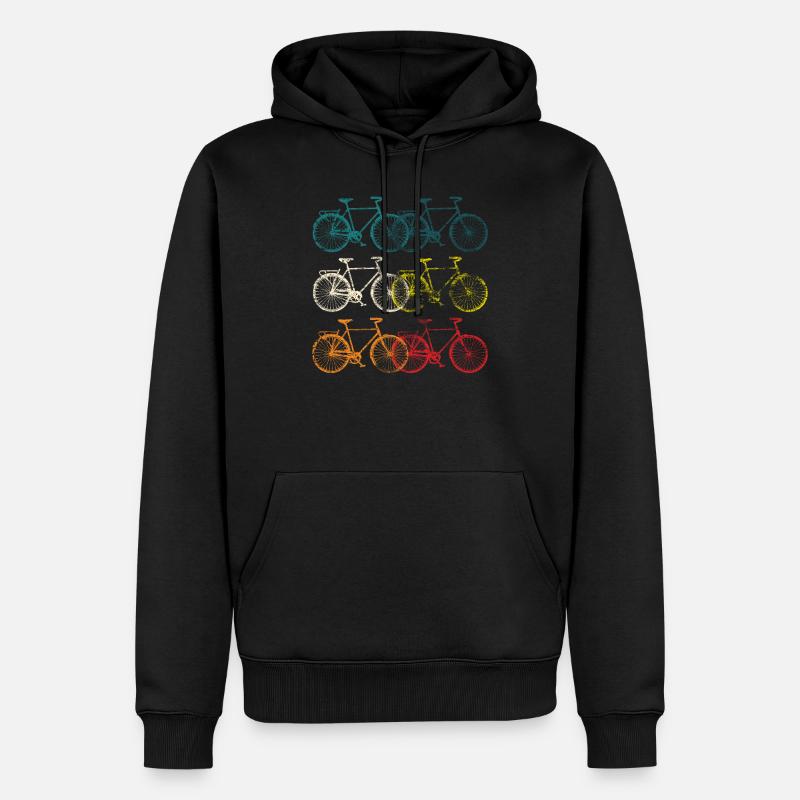 Bicycle bikes retro gift - Men’s Premium Organic Hoodie - black