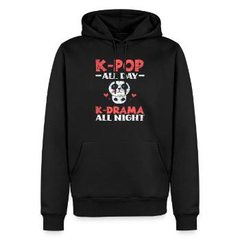 K-Pop Kpop Panda Liebhaber Geschenk - Männer Premium Bio Hoodie - Schwarz - Vorne - Nico (187cm)
