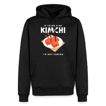 Ne vient pas de cuisine coréenne KFood Kimchi design - Sweat à capuche Premium bio Homme - noir - Devant - Nico (187cm)
