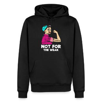 Infirmier travail Soins aux personnes âgées - Sweat à capuche Premium bio Homme - noir - Devant - Nico (187cm)