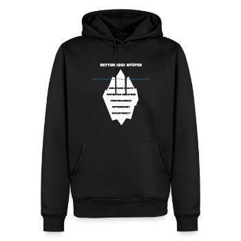 Rettungssanitäter Rettungsdienst Eisberg - Männer Premium Bio Hoodie - Schwarz - Vorne - Nico (187cm)