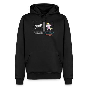 Stolzer Ergotherapeut - Männer Premium Bio Hoodie - Schwarz - Vorne - Nico (187cm)